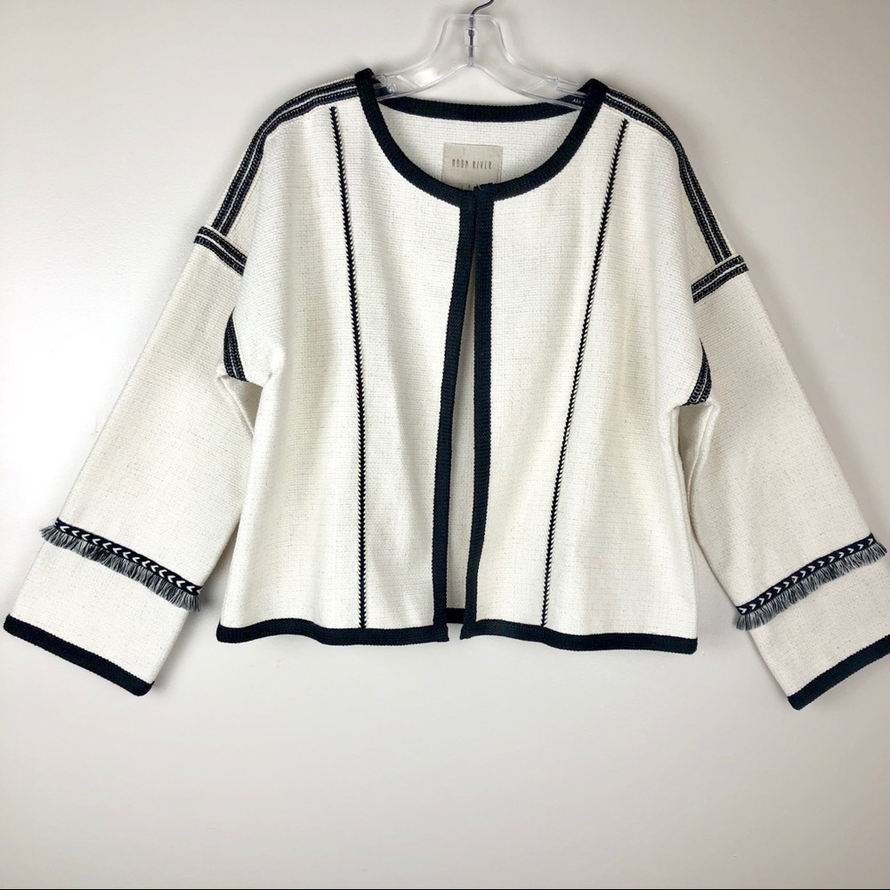 Moon River {Nordstorm} Fringe Trim Boho Jacket